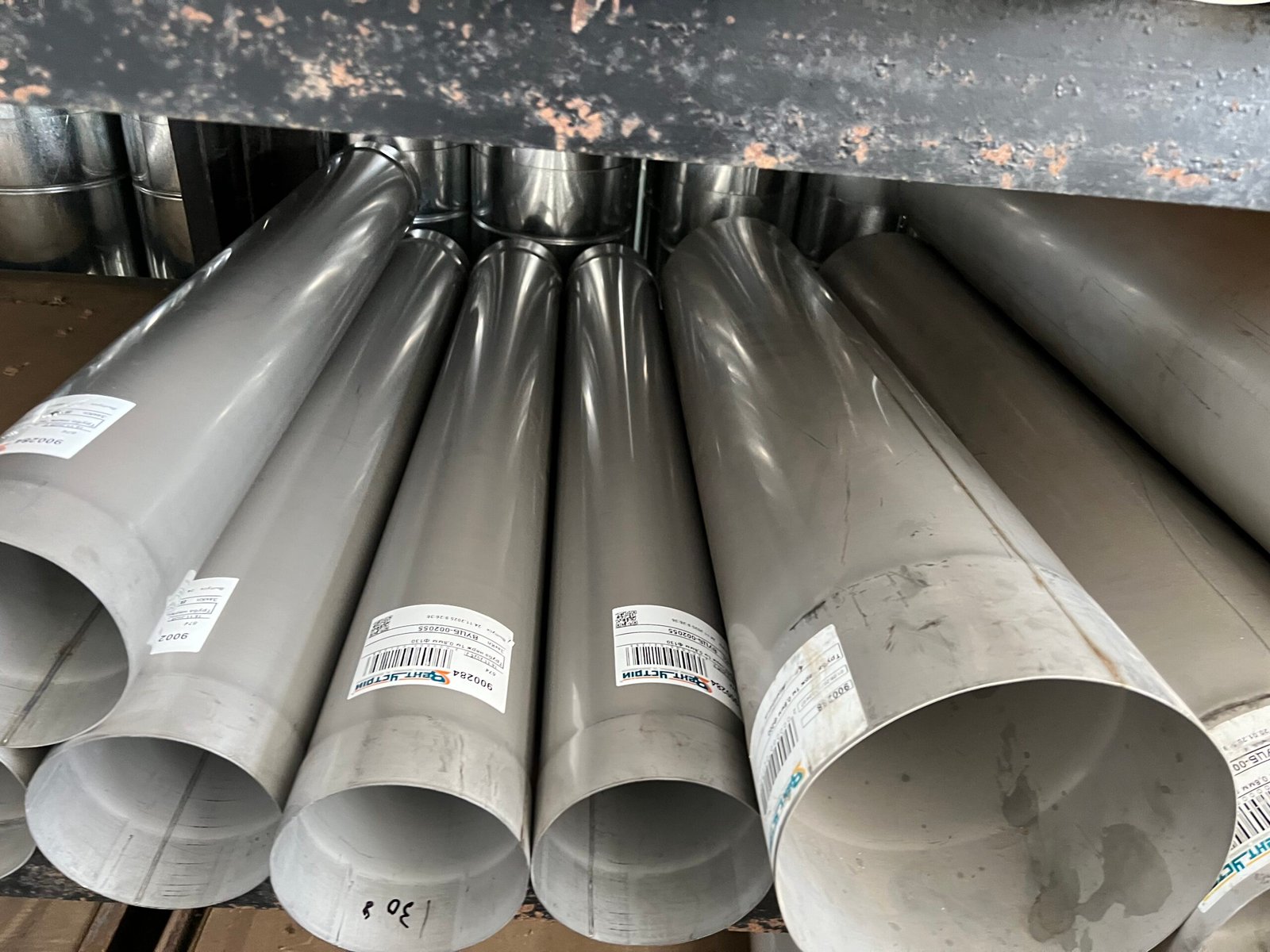 Труба димохідна довжина 0,5 м нержавіюча сталь Ø140 мм товщина 0,8 мм (труба димохідна)