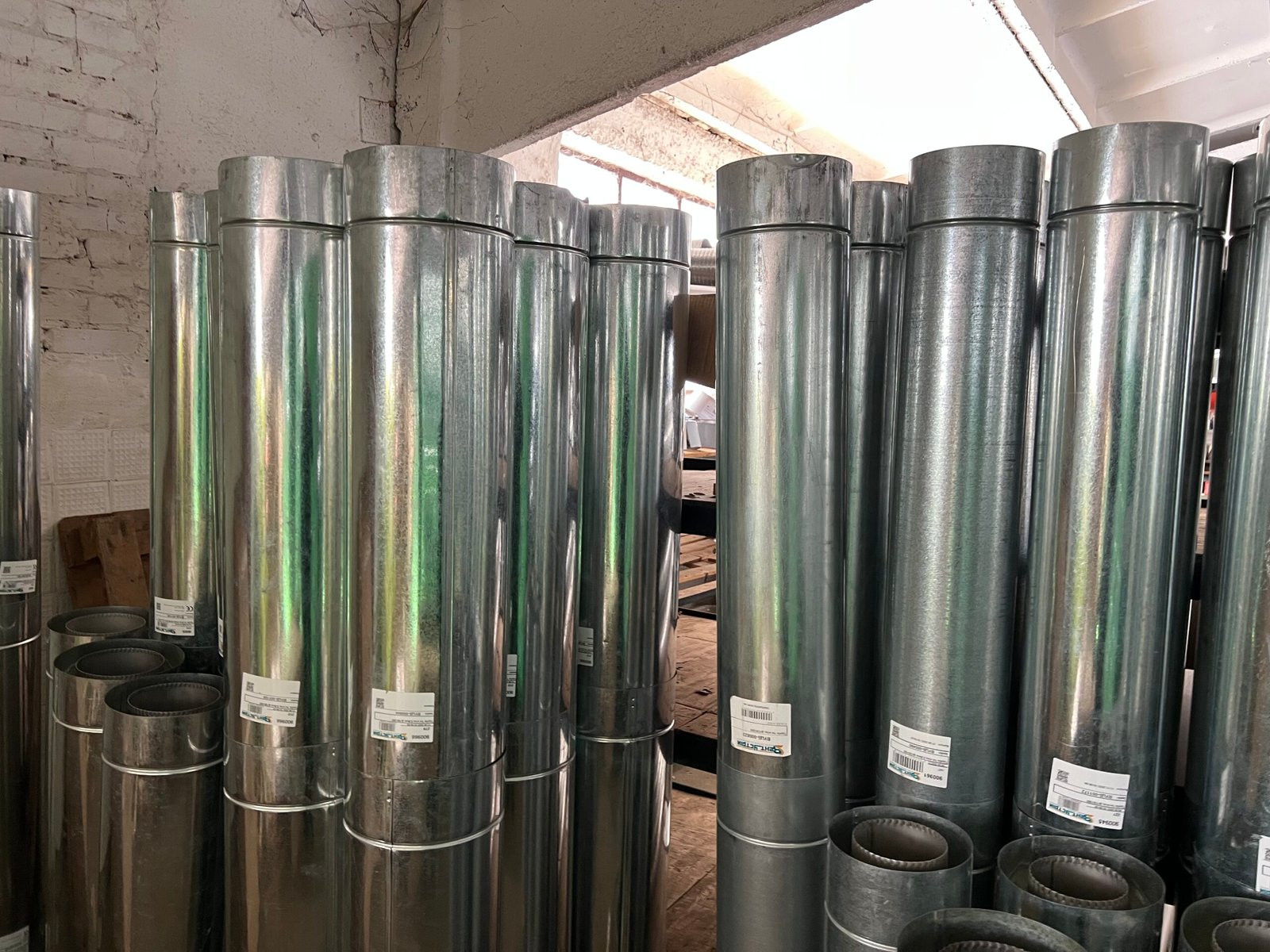 Труба димохідна сендвіч довжина 0,5 м нержавіюча сталь (нерж./оцинк.) Ø150×220 мм товщина 0,8 мм (труба сендвіч димохідна)