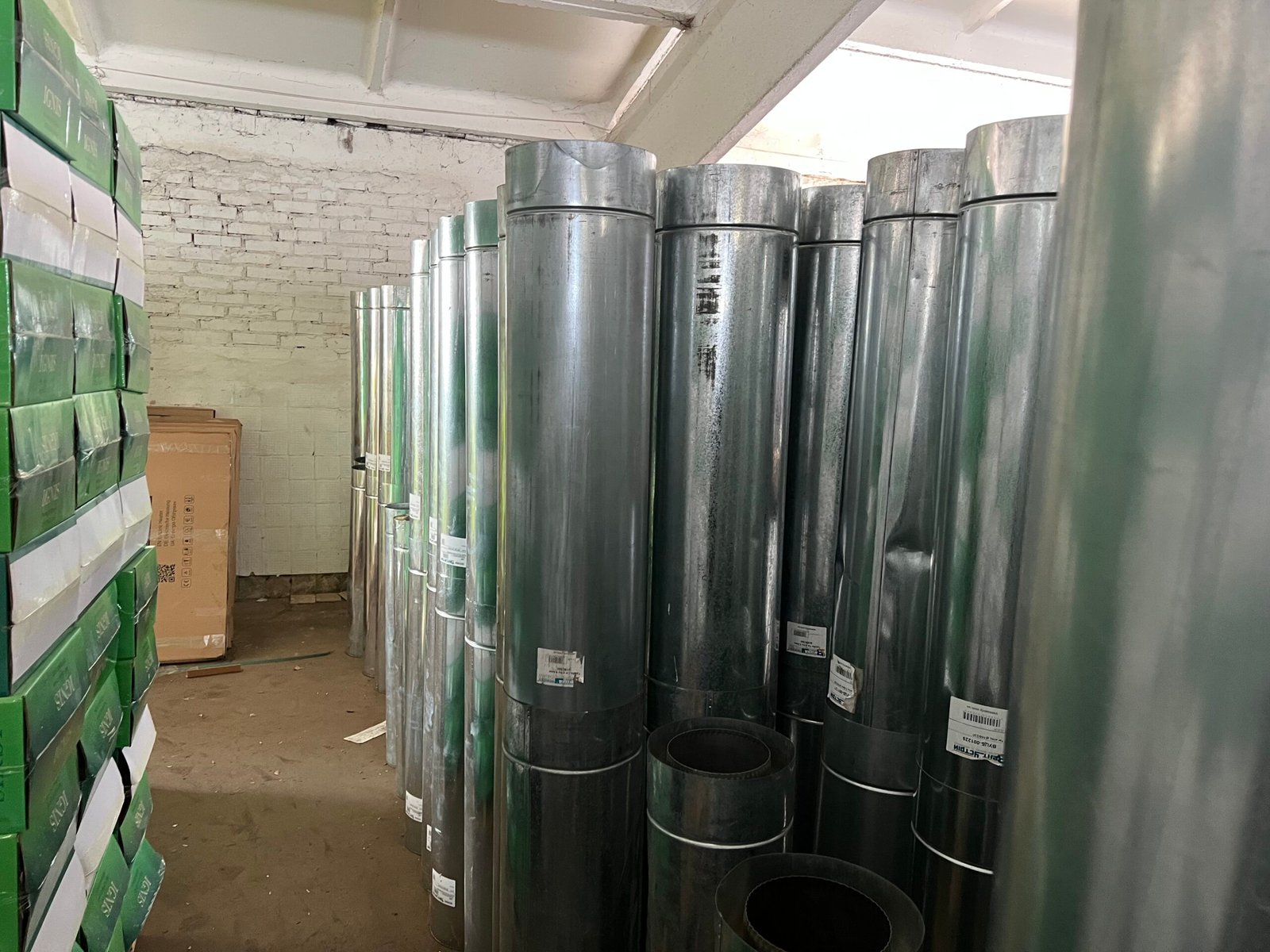 Труба димохідна сендвіч довжина 0,5 м нержавіюча сталь (нерж./оцинк.) Ø150×220 мм товщина 0,8 мм (труба сендвіч димохідна)