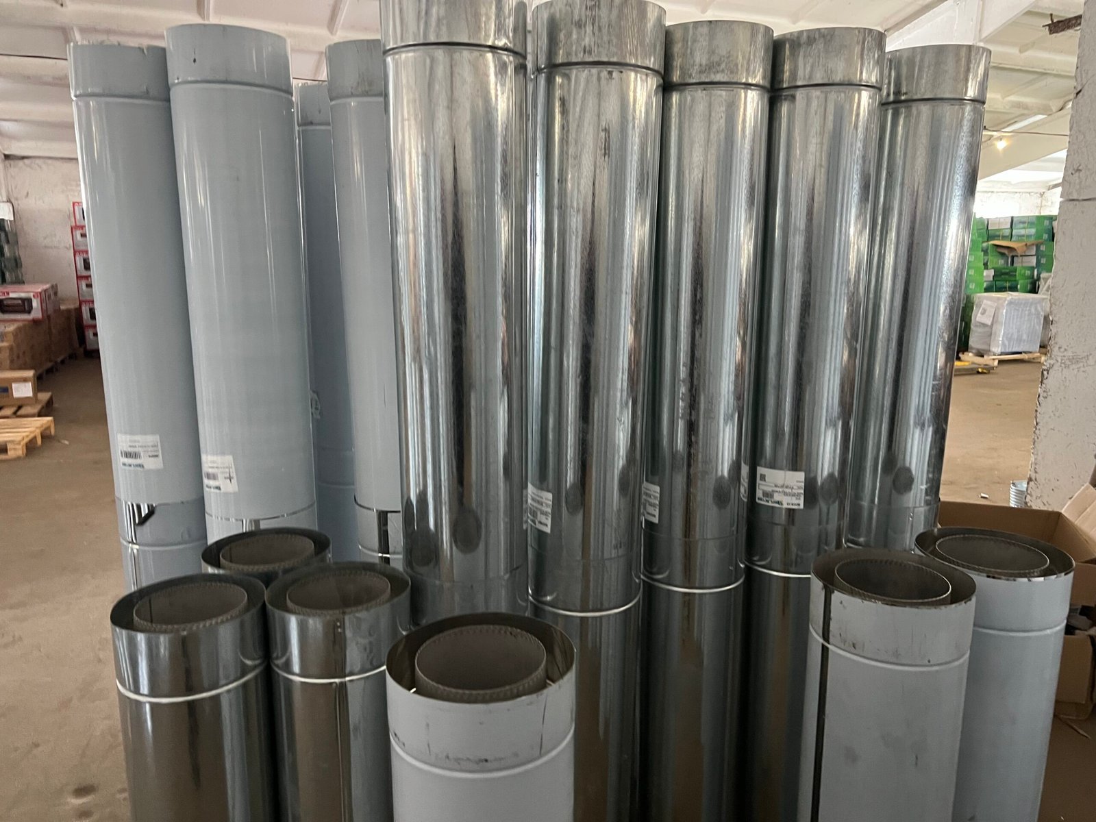 Труба нерж.в нерж. L-0.5м D130_200mm 0.8mm