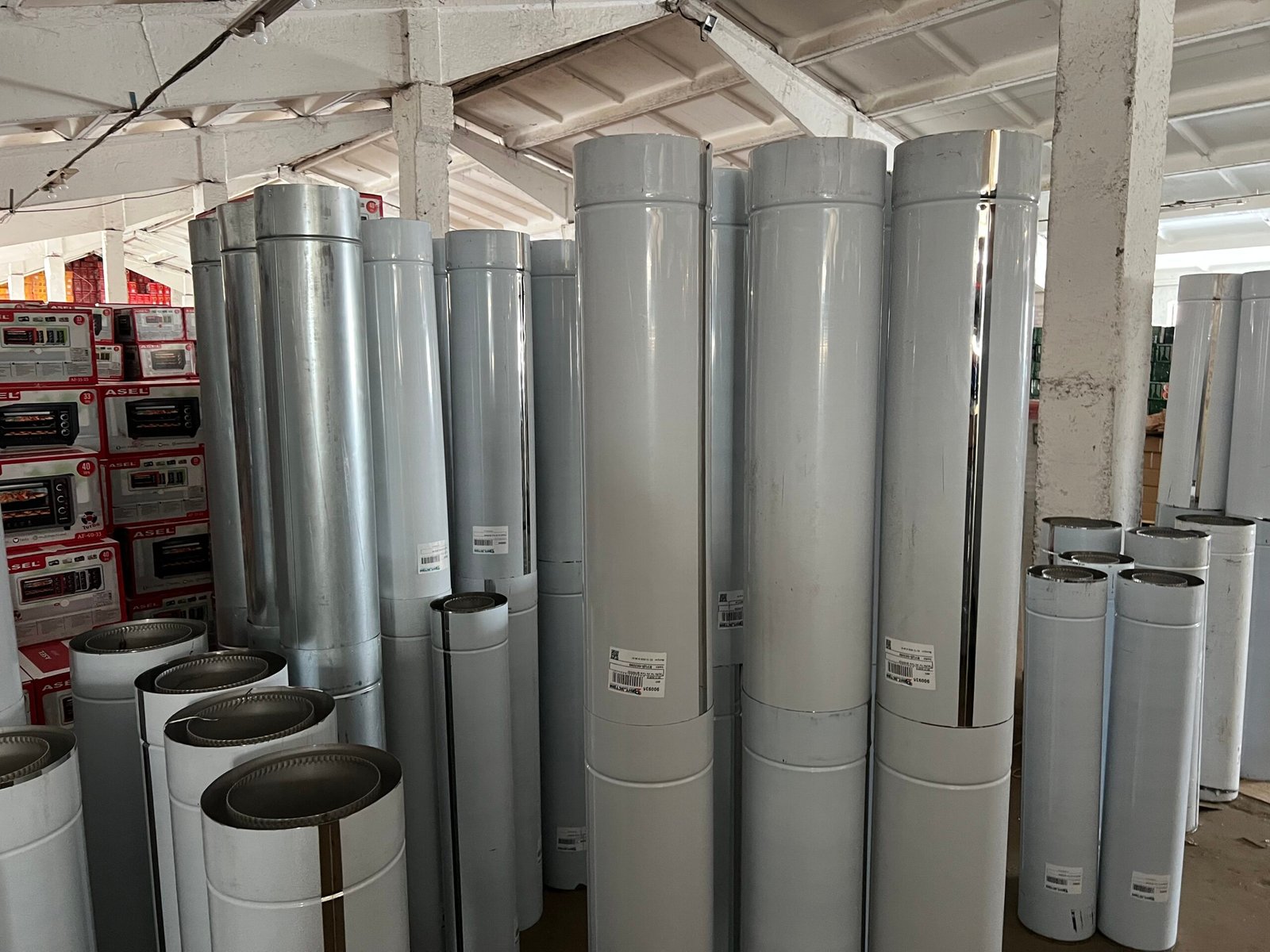 Труба димохідна сендвіч довжина 1,0 м нержавіюча сталь (нерж./нерж.) Ø200×260 мм товщина 1,0 мм (труба сендвіч димохідна)