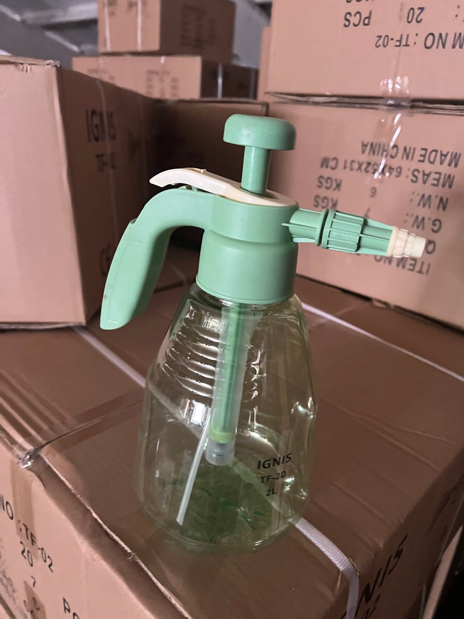 Обприскувач ручний IGNIS TF-2D 2 літри зелений прозорий