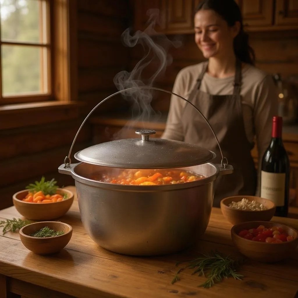 Казан 5л з кришкою туристичн.  D1105 Talco (алюмін.)