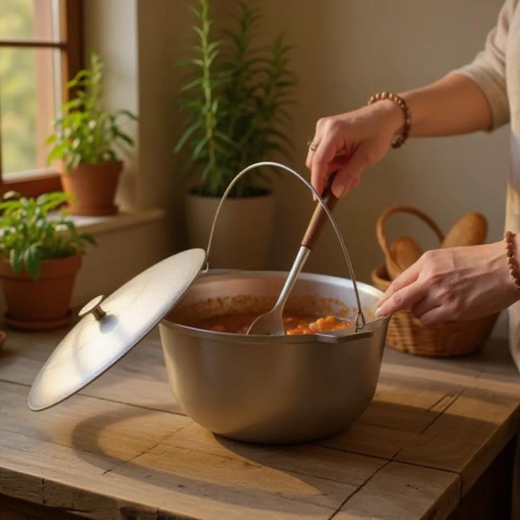 Казан алюмінієвий 10 л похідний з кришкою D1110 Talco (туристичний казан, похідний казан)