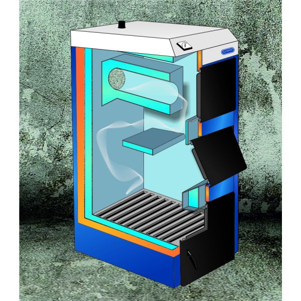 Твердопаливний котел КОРДИ АОТВ-12 СТ (спрощений, товстий)