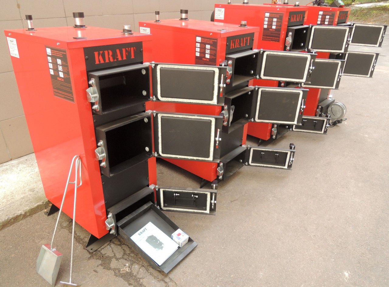 Твердопаливний котел KRAFT E New 24 кВт без автоматики (твердопаливний котел)