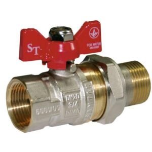 Кран Коер 1x2 гшб з накидною гайкою