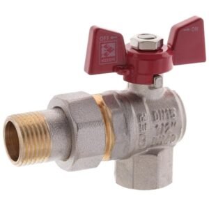 Кран Коер з американкою кутовий 1x2