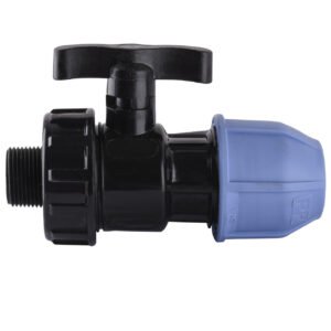 Кран кульовий (ПНД) 25 × 3/4″ Н (зовнішня)