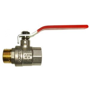 Кран кульовий 1/2 дюйма ГШ Б (кран гайка/штуцер, бабочка)