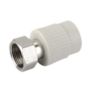 Муфта ППР с накидной гайкой 20 х 1x2  РВ  сірий SANICA