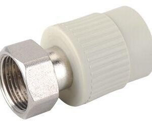 Муфта ППР с накидной гайкой 25 х 3x4  РВ  сірий SANICA