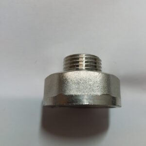 Перехідник латунний 1/2″ × 1″ (внутрішня/зовнішня, нікель)