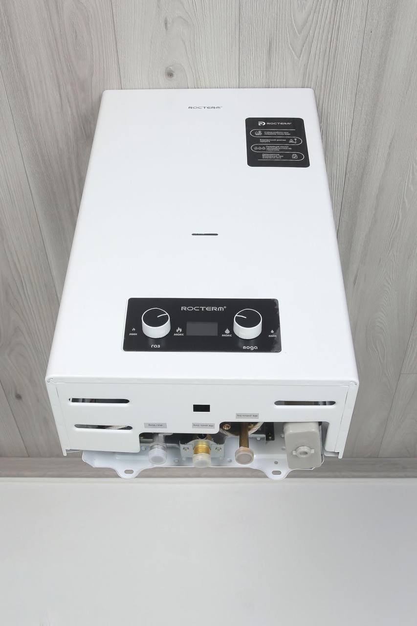 Газова колонка RocTerm VEGA 10 АЕ модель 011 (проточний газовий водонагрівач RocTerm, ВПГ)