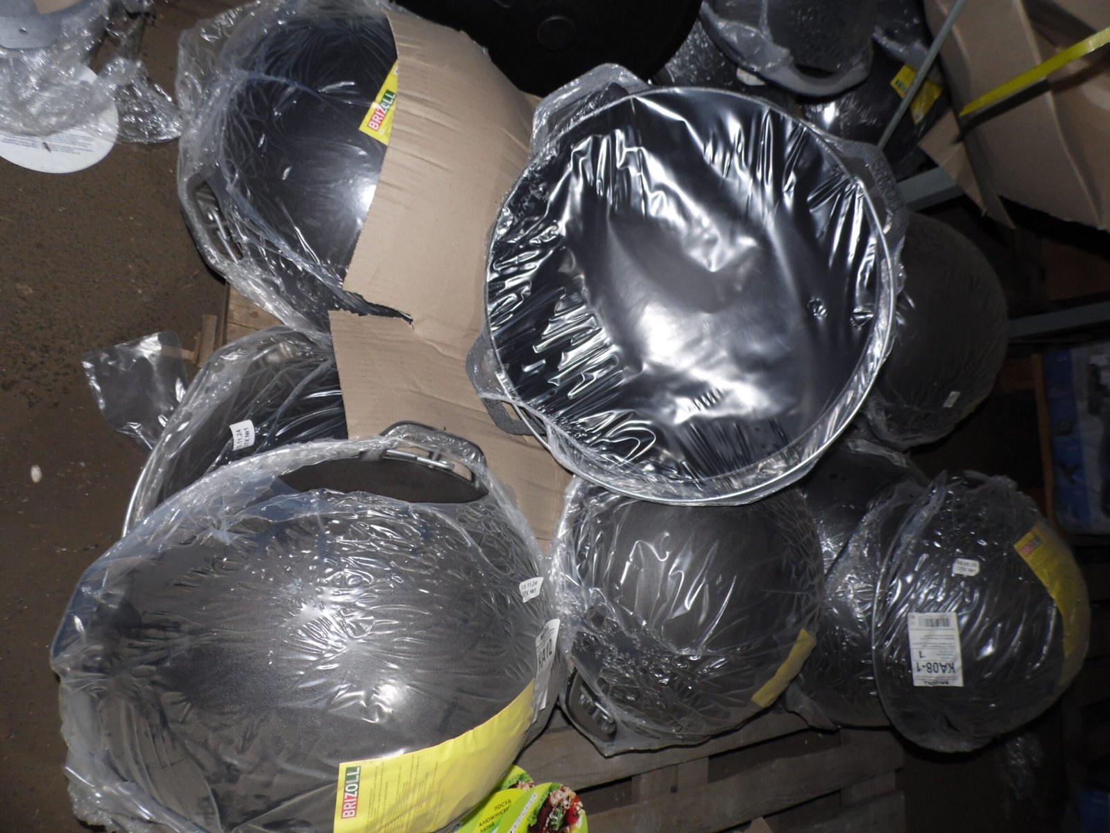 Казан азіатський чавунний 15 л з кришкою-сковородою гриль BRIZOLL KA15-3 (казан для плову, узбецький казан)