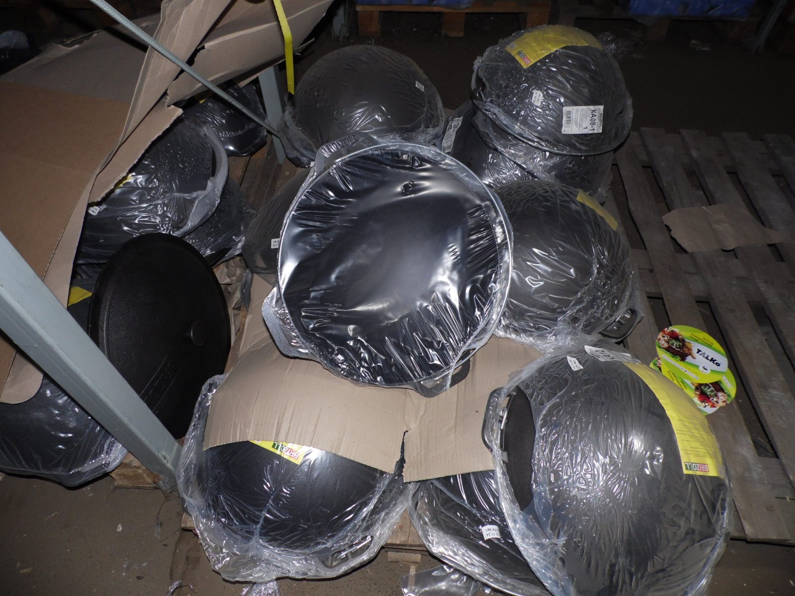 Казан азіатський чавунний 15 л з кришкою-сковородою гриль BRIZOLL KA15-3 (казан для плову, узбецький казан)