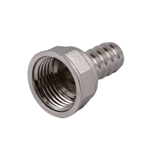 Штуцер латунний 1/2″ В × 6 мм (внутрішня, нікель)