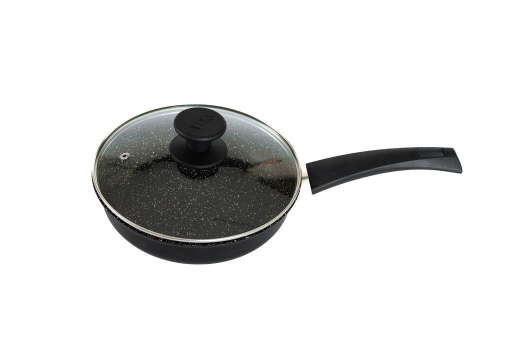 Сковорода алюмінієва AD40243 з антипригарним покриттям і скляною кришкою Talco (антипригарна сковорода)
