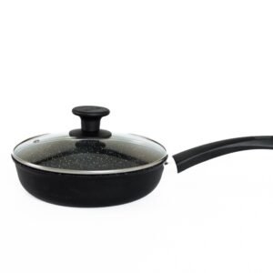 Сковорода алюмінієва AD40243 з антипригарним покриттям і скляною кришкою Talco (антипригарна сковорода)