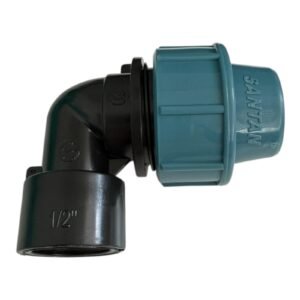 Угол зажим. ПНД d 20x1x2 різьба внутр.