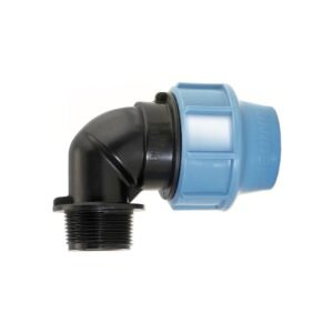 Угол зажим. ПНД d 25 х 1 різьба наружн.