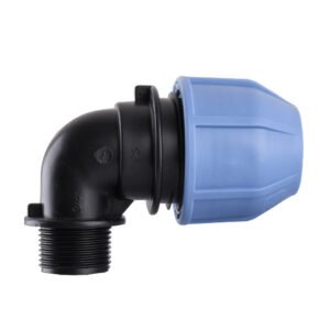 Угол зажим. ПНД d 25x3x4 різьба наружн.