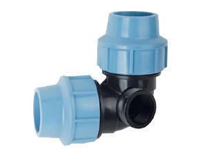 Угол зажим. ПНД d 32x3x4 різьба наружн.