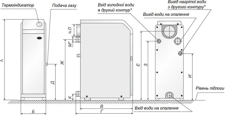 Котел дим. Житомир-3 КС-Г-012 СH гориз