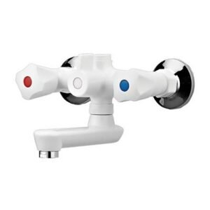 Змішувач Plamix вана коротк. Omega White пластик 142