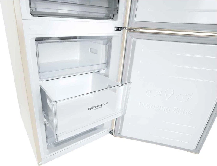 Холодильник LG GC-B459SECL 1,86мxБежевий колір