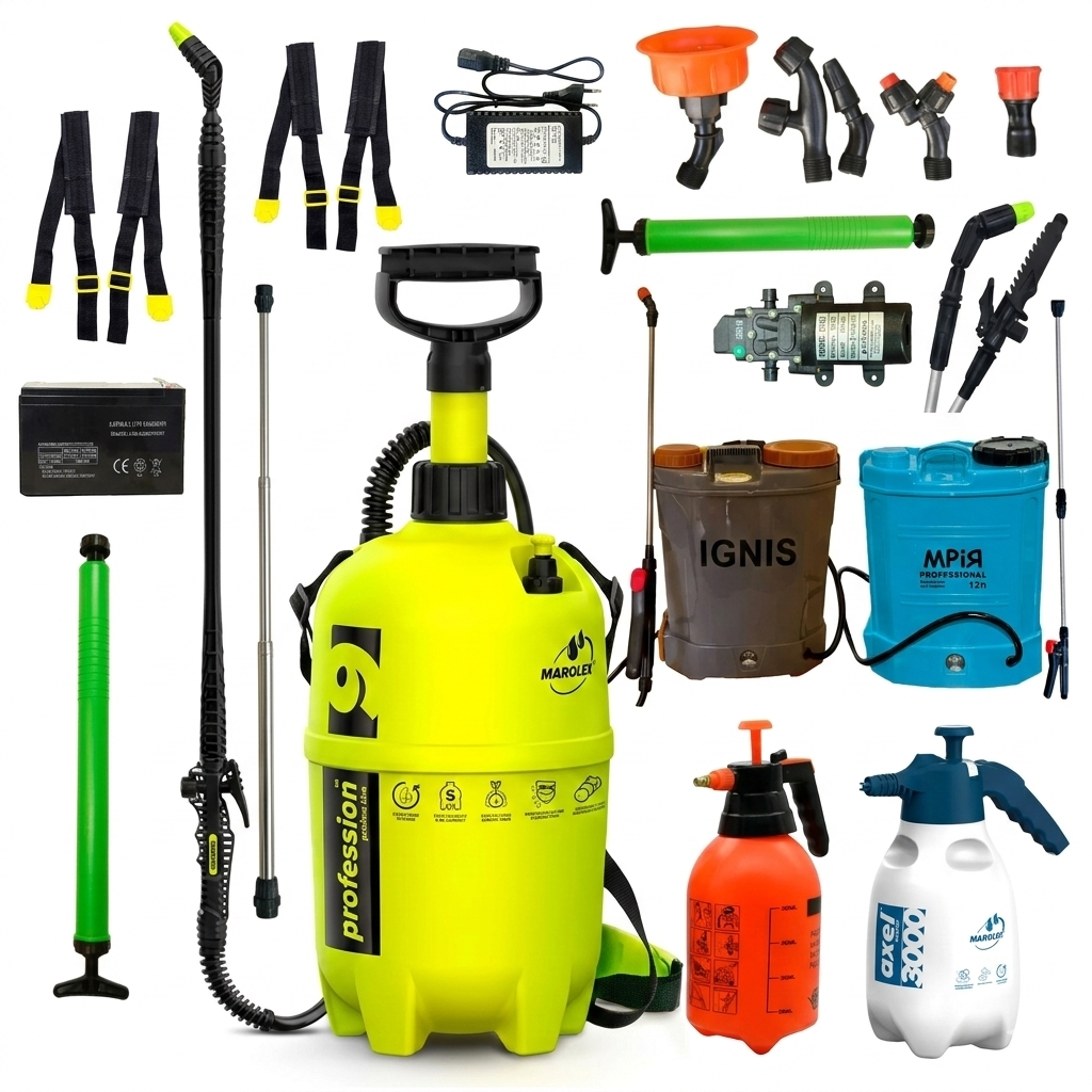 Обприскувачі та комплектуючі