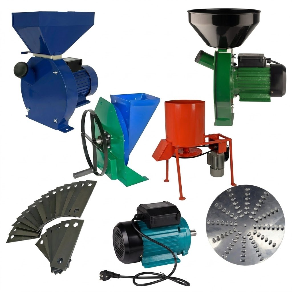 Зернодробарки коренерізки та запчастини