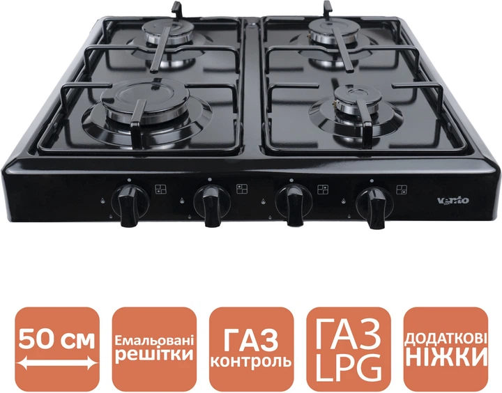 Настільна газова плита Ventolux HGT 640 ES (ВК)(шт.)