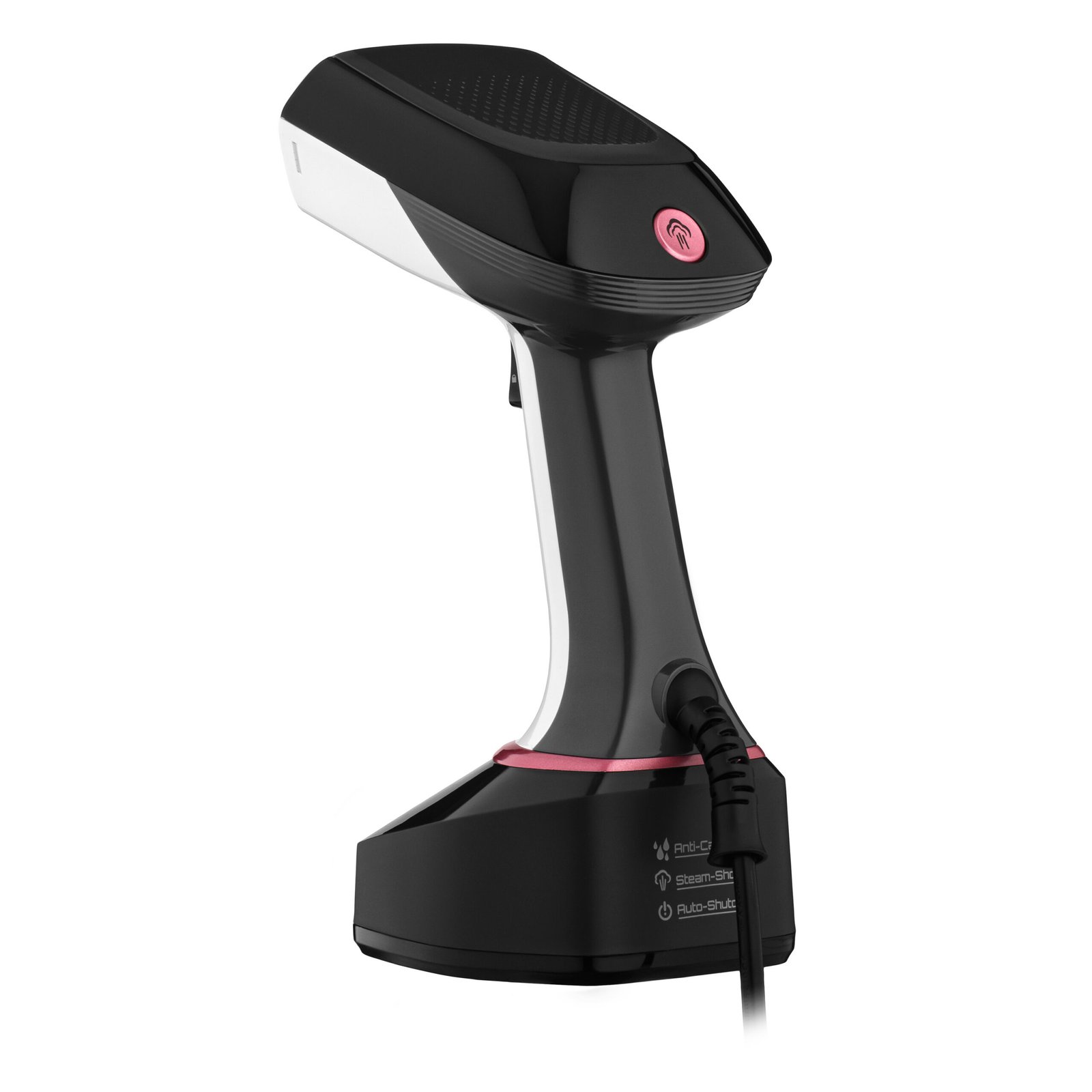 Відпарювач Ardesto SI-S1400W, Тип: з парою. Потужність: Потужність 1400 Вт. білий/чорний/рожевий