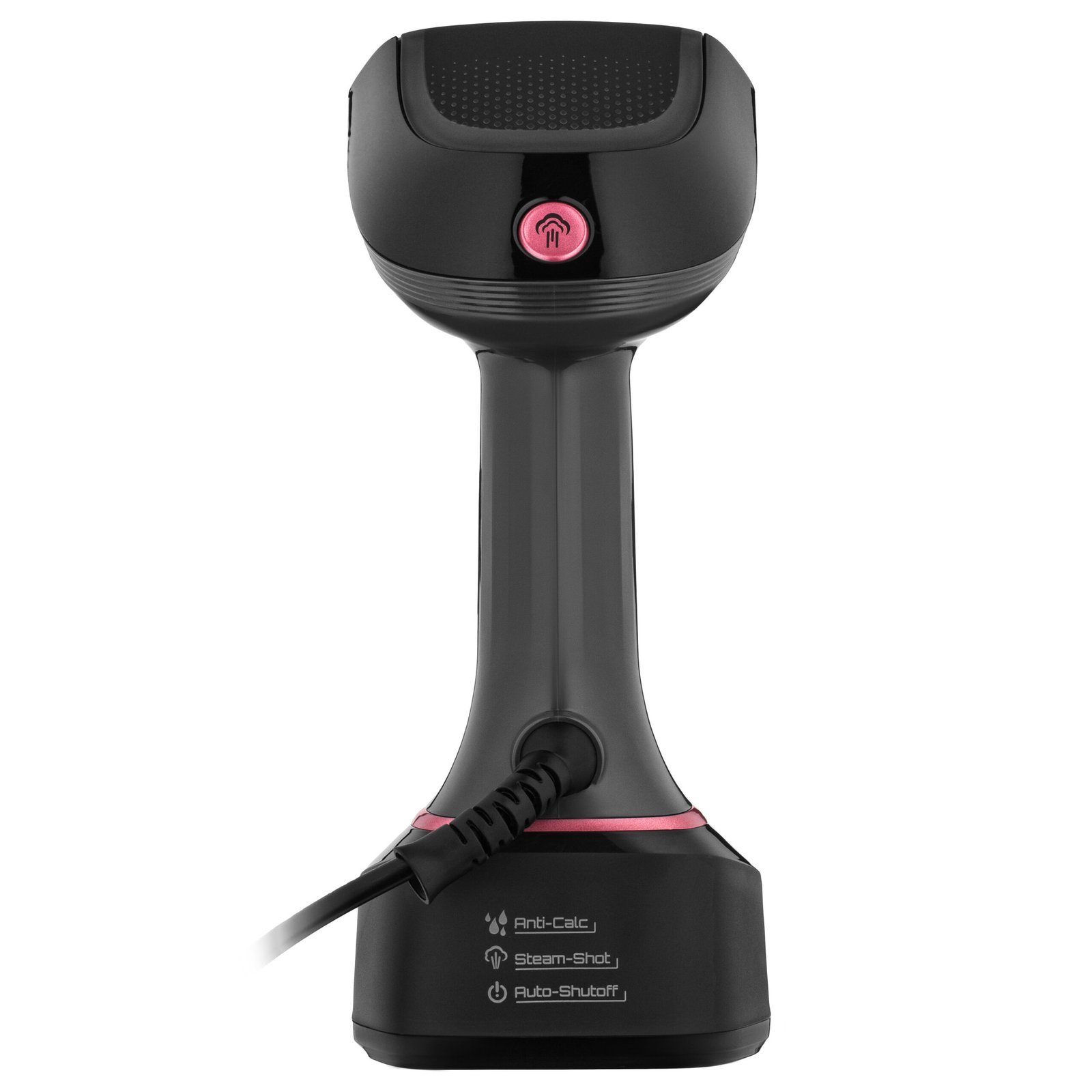 Відпарювач Ardesto SI-S1400W, Тип: з парою. Потужність: Потужність 1400 Вт. білий/чорний/рожевий